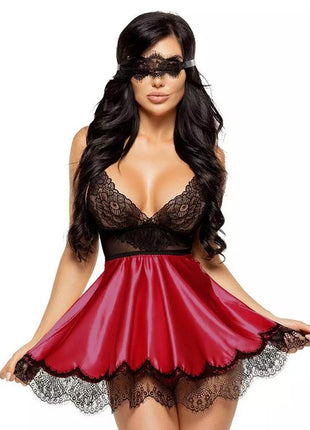 Erox Fantasy Wear Daria Pileli Seksi Gecelik