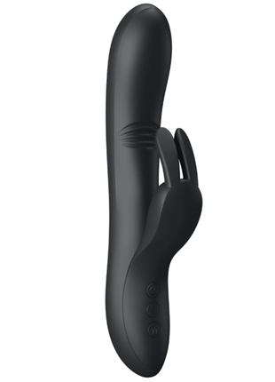 Pretty Love Dylan Parmak Hareket Fonksiyonlu Rabbit Vibratör-Black