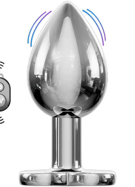 Erox Uzaktan Kumandalı Titreşimli Small Metal Anal Plug