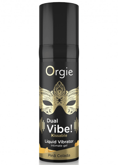 Orgie Dual Vibe Pina Colada Aromalı Öpülebilir Likid Vibratör 15 Ml.