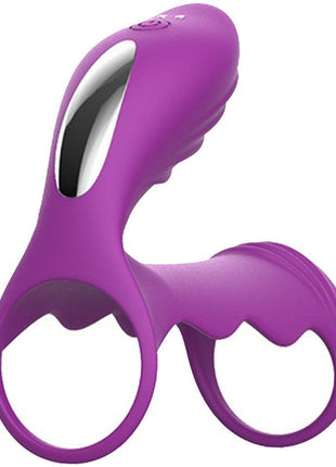 Erox Cockring Clitoral Stimulation Penis Kafesi Mor