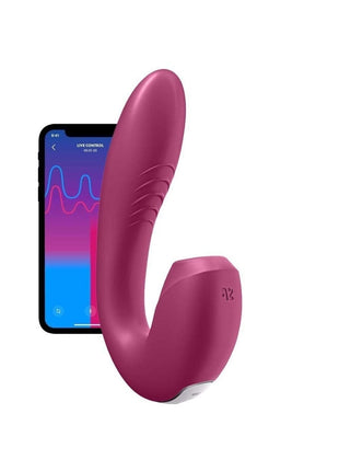 Sunray Insertable Double Air Pulse Telefon Kontrol Vibratör