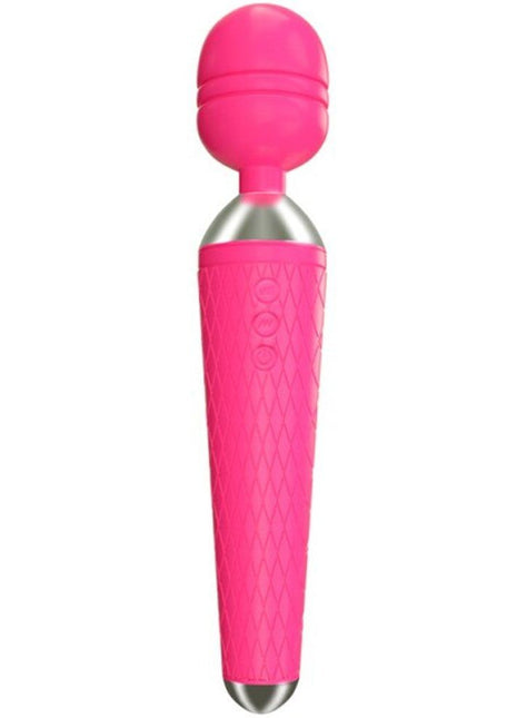 Wi-Wand Yüksek Titreşimli Güçlü Medikal Silikon Masaj Wand Vibratör Pembe