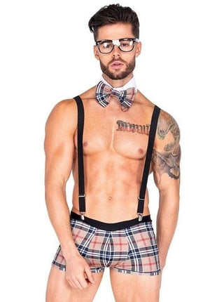 Erox Fantasy Wear Erkek Fantezi Ekoseli Seksi Kostüm