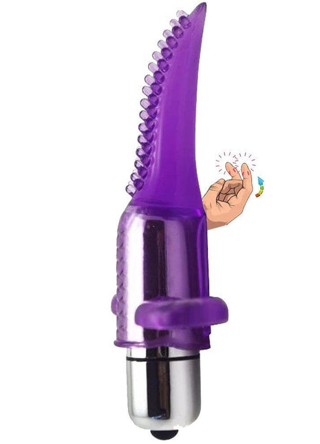 Erox To Me Finger Vibrator Klitoris Uyarıcı Parmak Vibratör-Purple