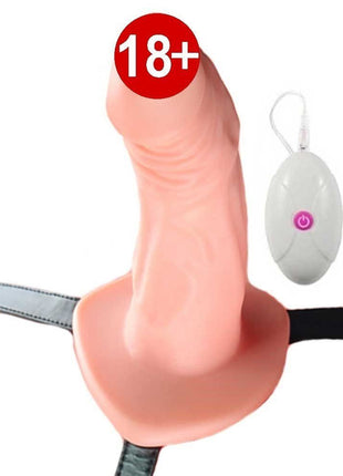 Lovetoy İçi Boş Titreşimli Unisex Kullanılabilen 17 Cm Belden Bağlamalı Penis