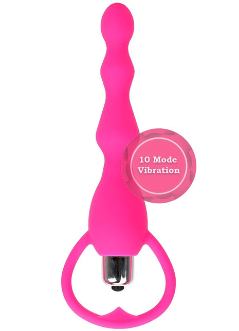 Erox Anal Fantasy Boğumlu 10 Mod Titreşimli Anal Vibratör-Pink