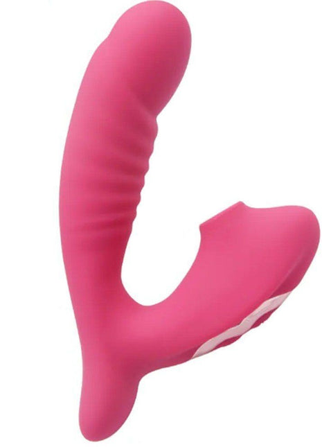 Erox Emiş Güçlü ve G-Stimulant 10 Mod Vibrator Pembe