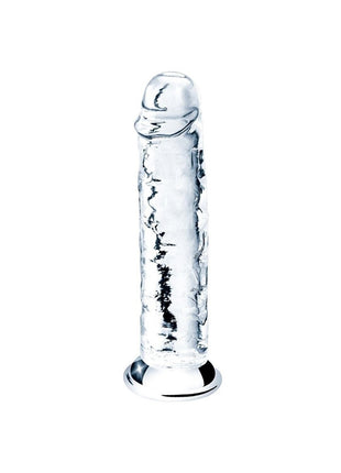 Esnek ve Bükülebilir 18 cm Şeffaf Görünümlü Anal ve Vajinal Kullanılabilir Jel Dildo