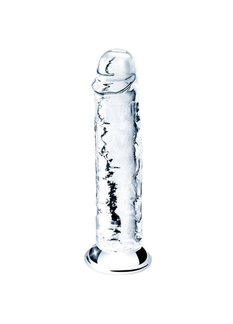 Esnek ve Bükülebilir 18 cm Şeffaf Görünümlü Anal ve Vajinal Kullanılabilir Jel Dildo