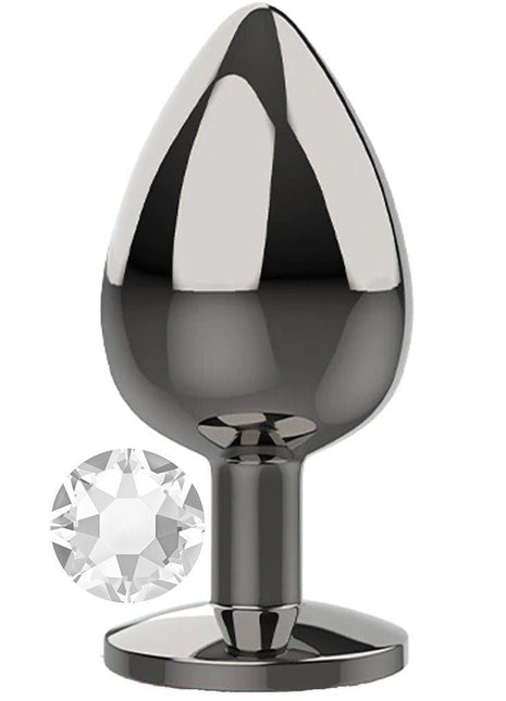 Erox White Jewellery Large Lüks Çelik Anal Plug