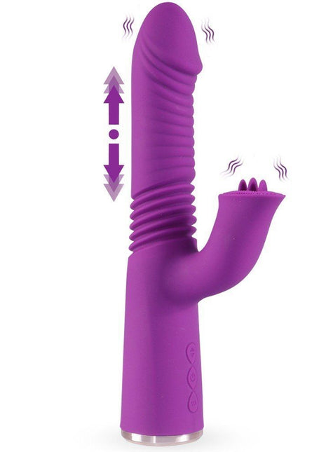 Shequ Connor İleri Geri ve Klitoral Dil Hareketli Rabbit Vibratör SQ-V10112