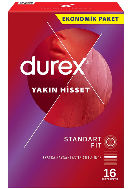 Durex Yakın Hisset 16'lı Prezervatif Kondom