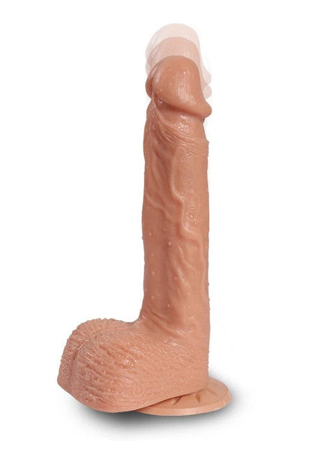 MeyraBest Ultra Soft Dokuda Teleskopik İleri Geri Hareketli Realistik Vibratör 20cm.