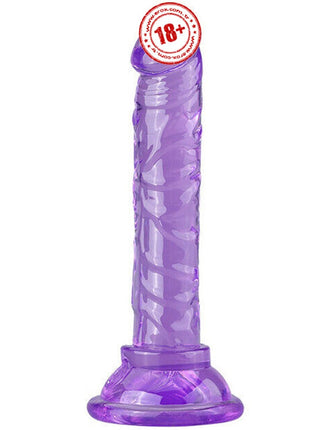 Erox Jelly Silicone 14.5 cm Anal ve Vajinal Realistik Penis-Purple