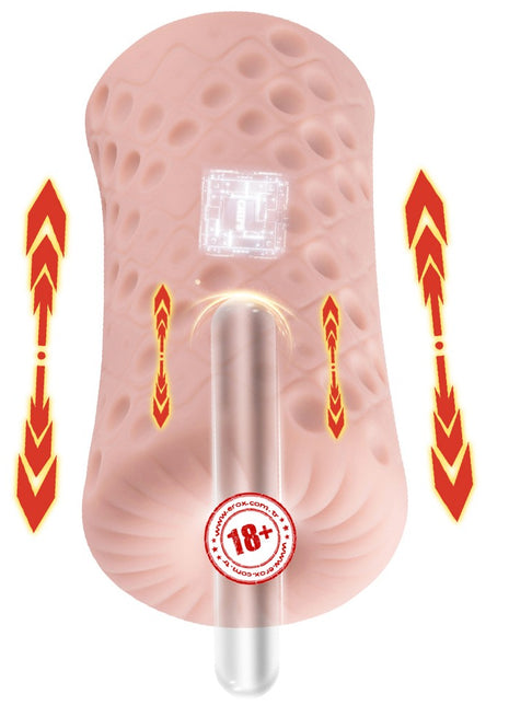 Shequ No.2 White Vagina İleri Geri Hareketli Vajina Masturbator SQ-MAT60137