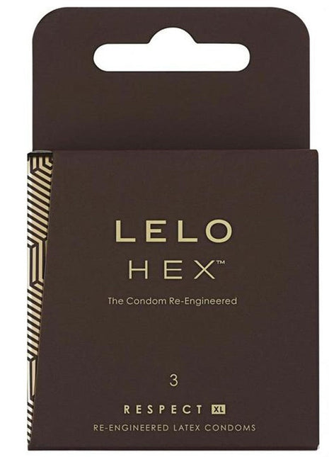 Lelo Hex Box 3 Pcs. XL Doğal Lateks Prezervatif Kondom