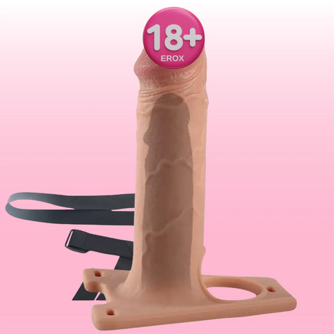 Ingen Hollow Big Sıvı Silikon İçi Boş Kemerli Penis 22 cm