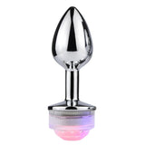 LED ışıklı metal anal plug – görsel 3