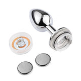 LED ışıklı metal anal plug – görsel 4
