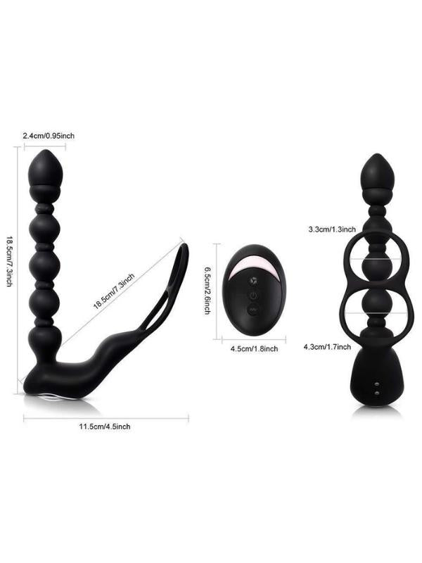 Isıtmalı Halkalı Prostat Vibratör – Kumandalı, 10 Mod