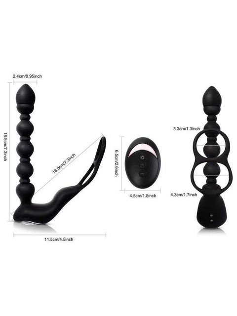 Isıtmalı Halkalı Prostat Vibratör – Kumandalı, 10 Mod