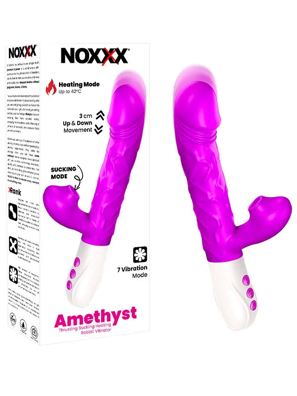 ısıtmalı emişli itme hareketli rabbit vibratör – görsel 1