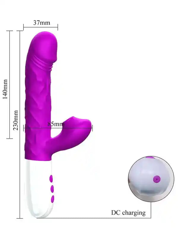 ısıtmalı emişli itme hareketli rabbit vibratör – görsel 6