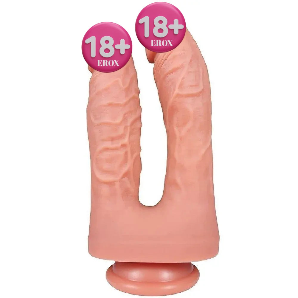 Jamie Çift Katmanlı Çift Taraflı Vantuzlu Realistik Penis