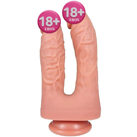 Jamie Çift Katmanlı Çift Taraflı Vantuzlu Realistik Penis