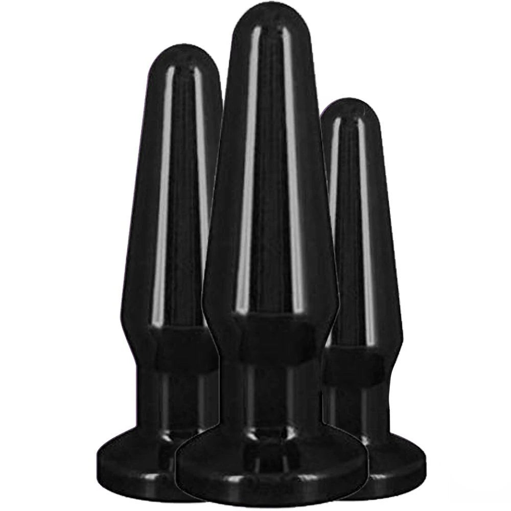 jel dokulu anal plug seti siyah – görsel 2