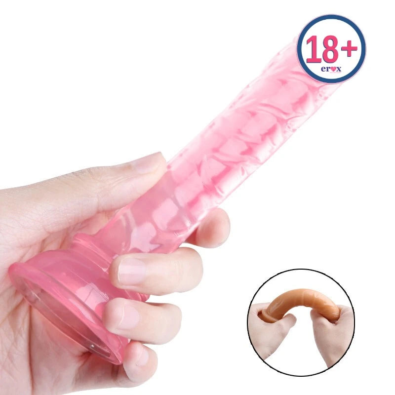 pembe jelly strap-on – görsel 4