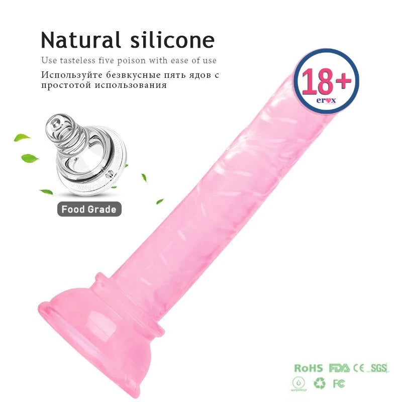 pembe jelly strap-on – görsel 5