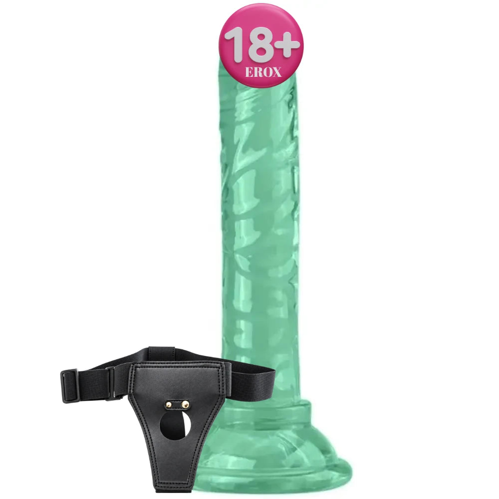 yeşil jelly strap-on – görsel 1
