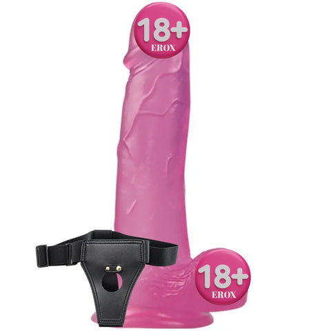 Jelly Studs Vantuzlu Jel Dildo Large 20 cm – Pembe