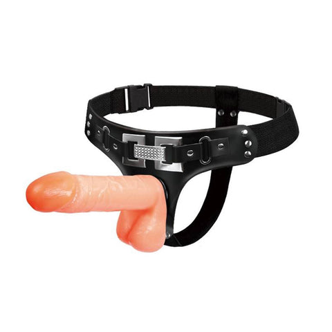 Jessica Ayarlanabilir Strap-On Kemer Seti – Skrotumlu Dildo 18,2 cm