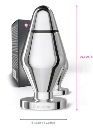 Mystim E-stim Butt Plugs John Metal Anal Plug Large