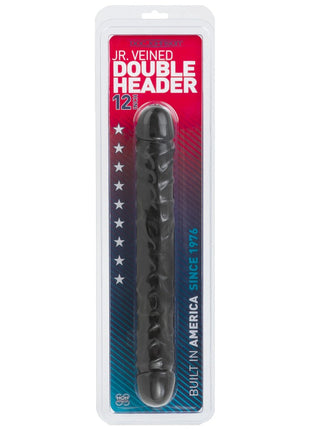 Doc Johnson Classic Jr. Veined Double Header 30 Cm Çift Taraflı Realistik Penis Black