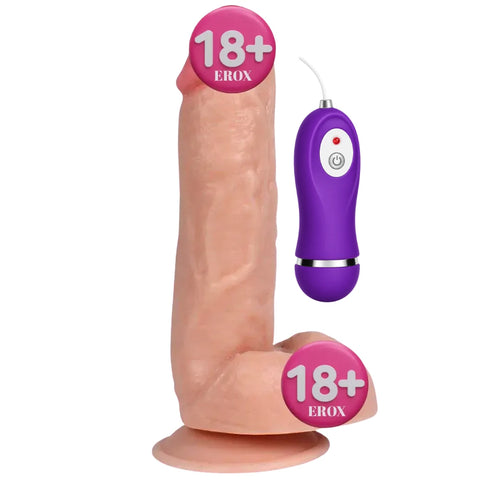Kassadin Kablolu Kumandalı Titreşimli Realistik Penis 18 cm