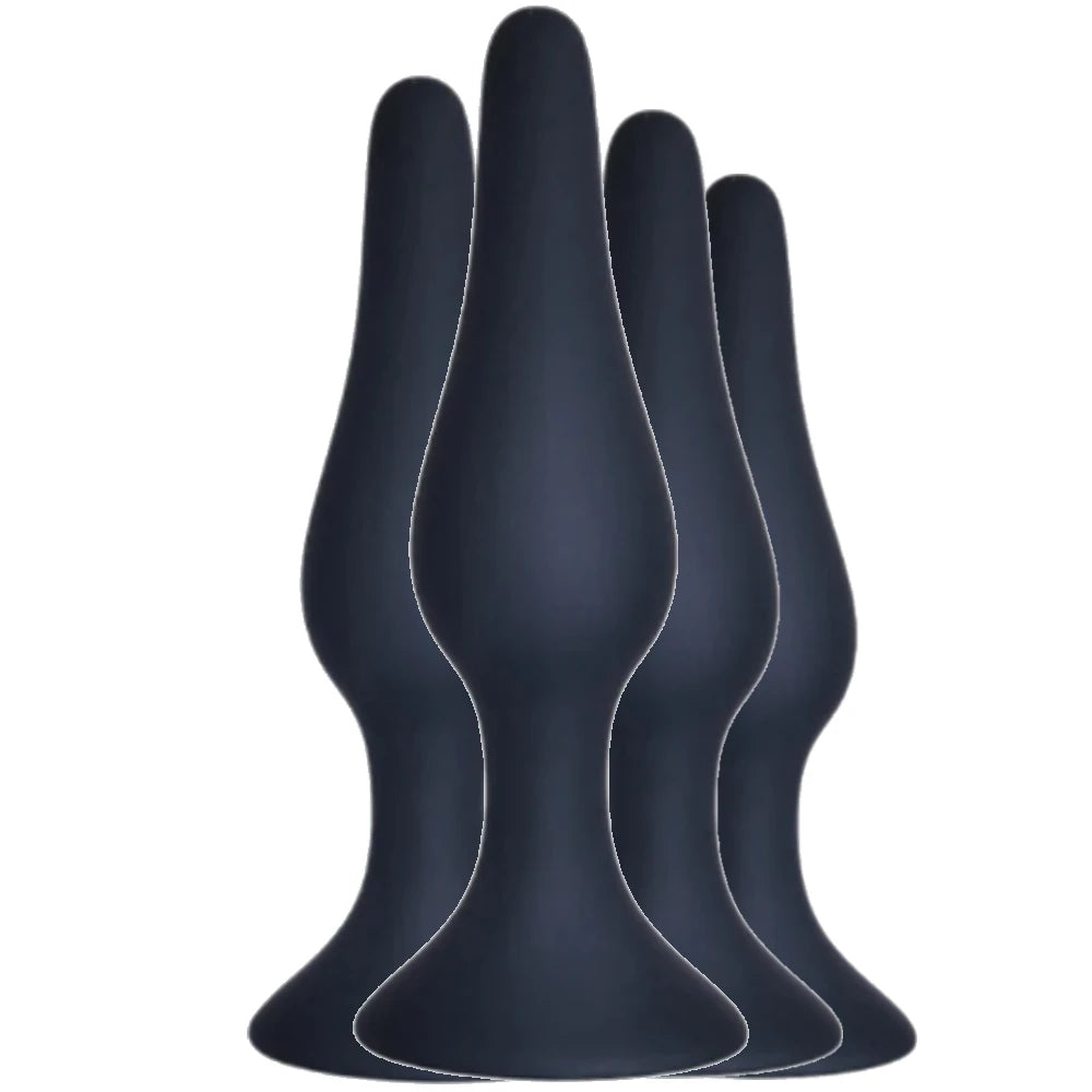 4'lü silikon anal plug seti – görsel 2