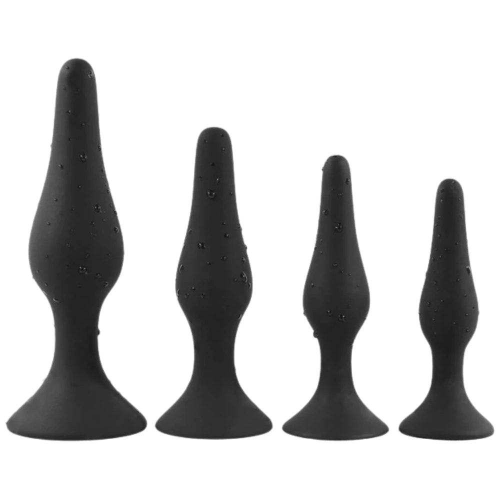 4'lü silikon anal plug seti – görsel 3