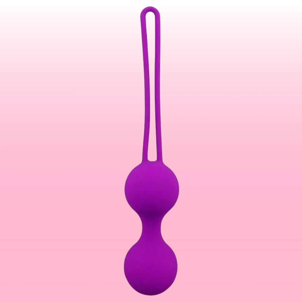 Kegel Benwa Metal Jiggle Toplu Silikon Kegel Topu – Koyu Mor