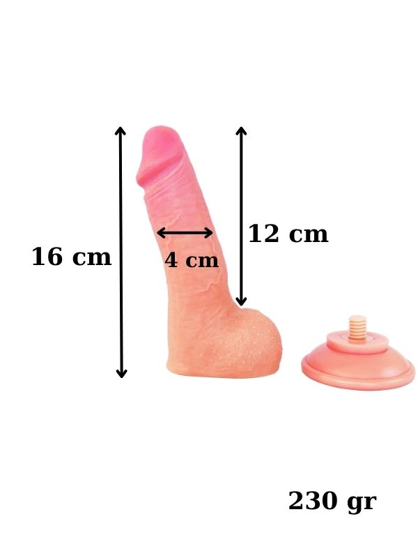 16 cm kıkırdaklı gerçekçi dildo – görsel 2