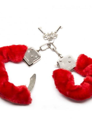 Fetish Fantasy Series Metalic Hand Cuffs Peluşlu Metal Kelepçe Kırmızı