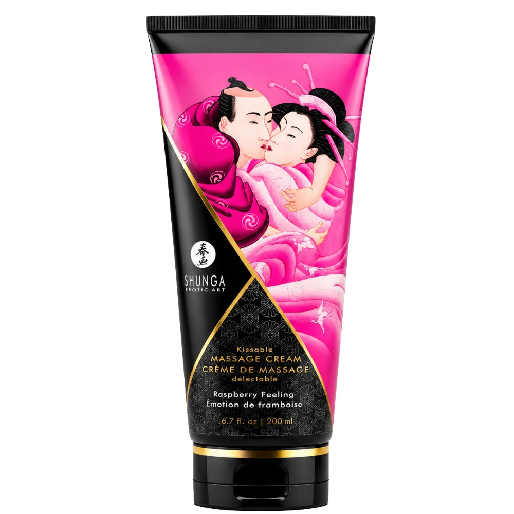 Kissable Massage Cream Ahududu Aromalı Öpülebilir Masaj Kremi 200 ml