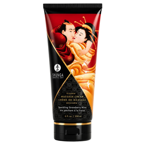 Kissable Massage Cream Çilek Aromalı Öpülebilir Masaj Kremi 200 ml