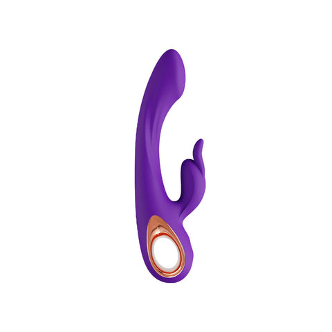 Kıvrımlı Gövdeli 10 Modlu Manyetik Şarjlı Rabbit Vibratör – Mor