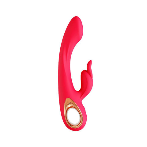 Kıvrımlı Gövdeli 10 Modlu Manyetik Şarjlı Rabbit Vibratör – Rose