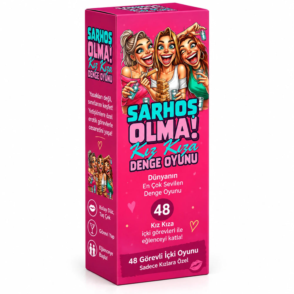 Kız Kıza Sarhoş Olma Denge Oyunu – Görevli Parti Kulesi