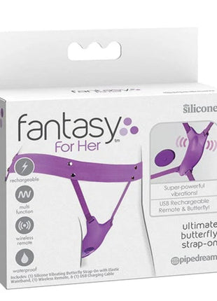 Pipedream Fantasy For Her Ultimate Butterfly Strap-On Giyilebilir Vibratör